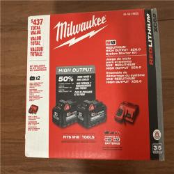 California NEW Milwaukee M18 Red Lithiu High Output XC6.0 Starter Kit, Includes (2) Batteries & Charger.