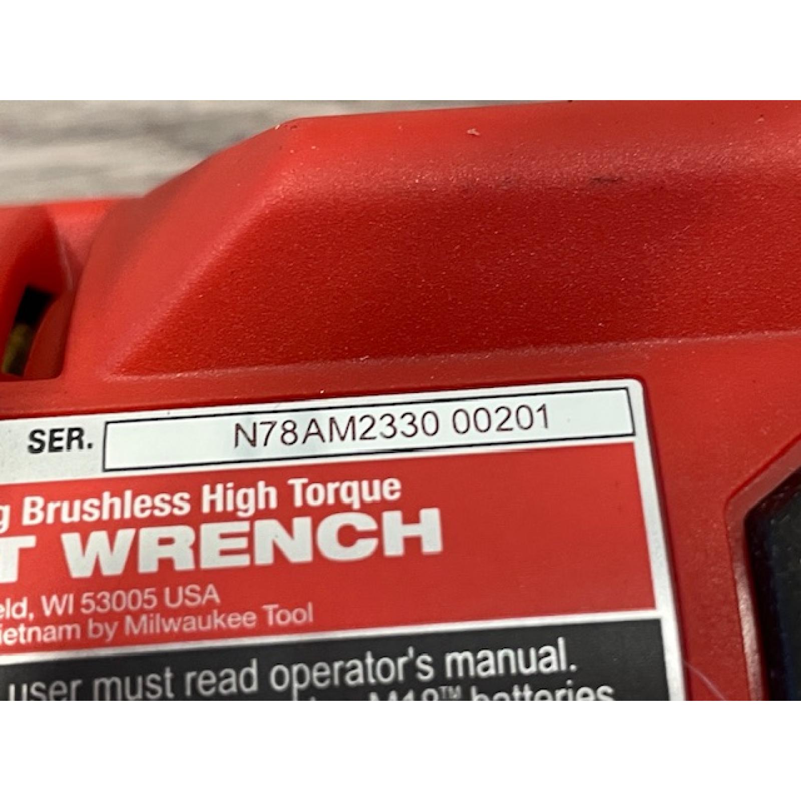 AS-IS Milwaukee 18-Volt Lithium-Ion Brushless 1/2 in. High Torque Impact Wrench with Friction Ring (Tool-Only)