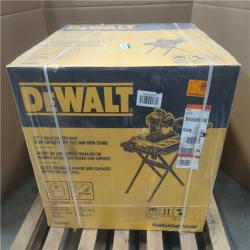 CALIFORNIA AS-IS DeWalt High Capacity Wet Tile Saw w/ Stand