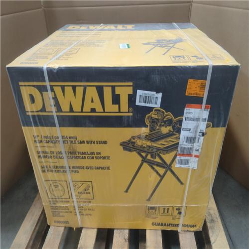 CALIFORNIA AS-IS DeWalt High Capacity Wet Tile Saw w/ Stand