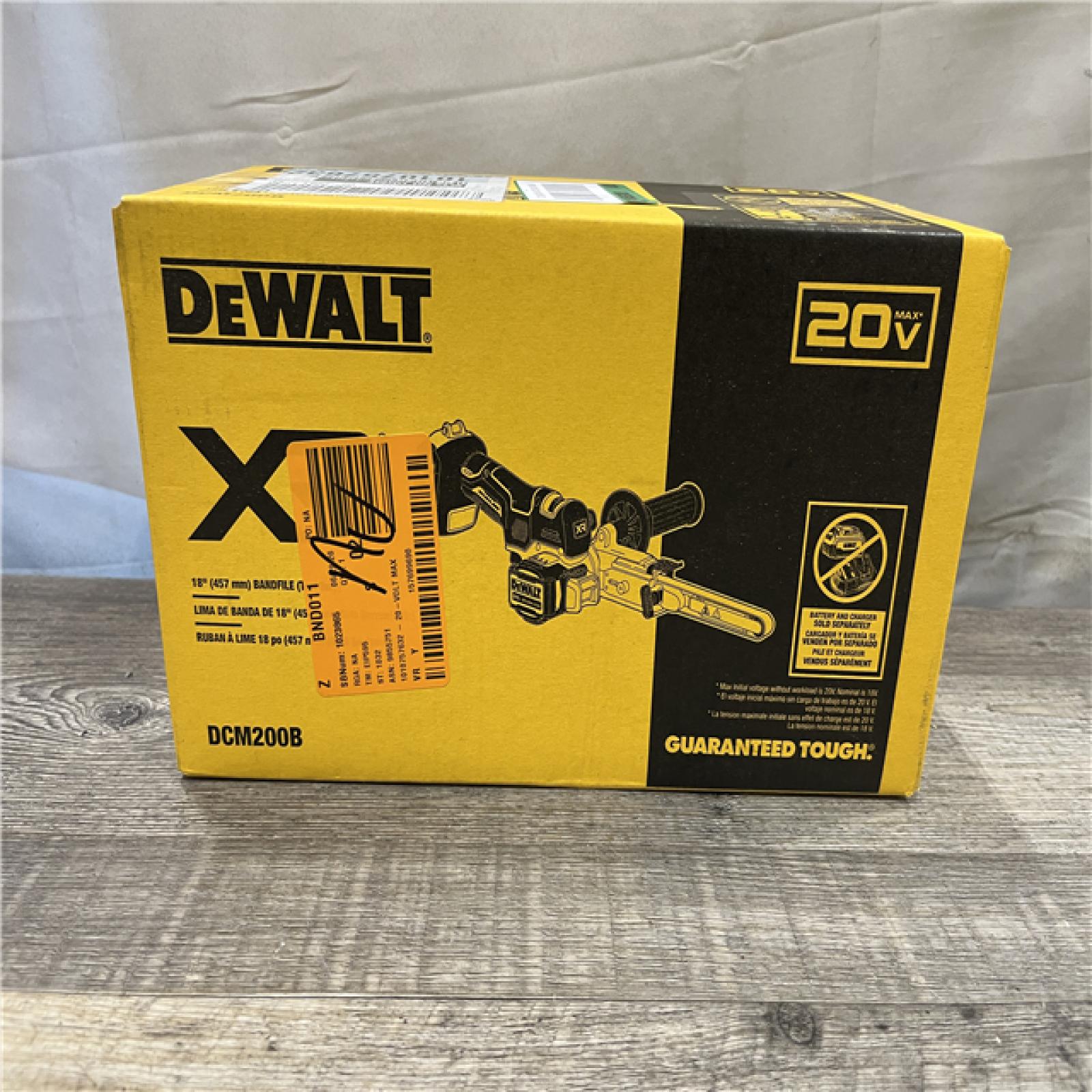 NEW - DEWALT 20-Volt MAX XR 18 in. Cordless Bandfile (Tool-Only)