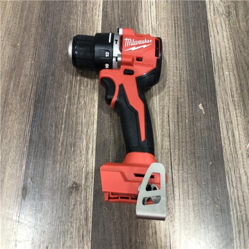 AS-IS Milwaukee 18V Lithium-Ion Brushless Cordless 1/2 in. Compact Hammer Drill/Driver (Tool-Only)