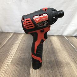 AS-IS Milwaukee 12V Lithium-Ion Cordless 1/4 in. Hex Screwdriver Kit