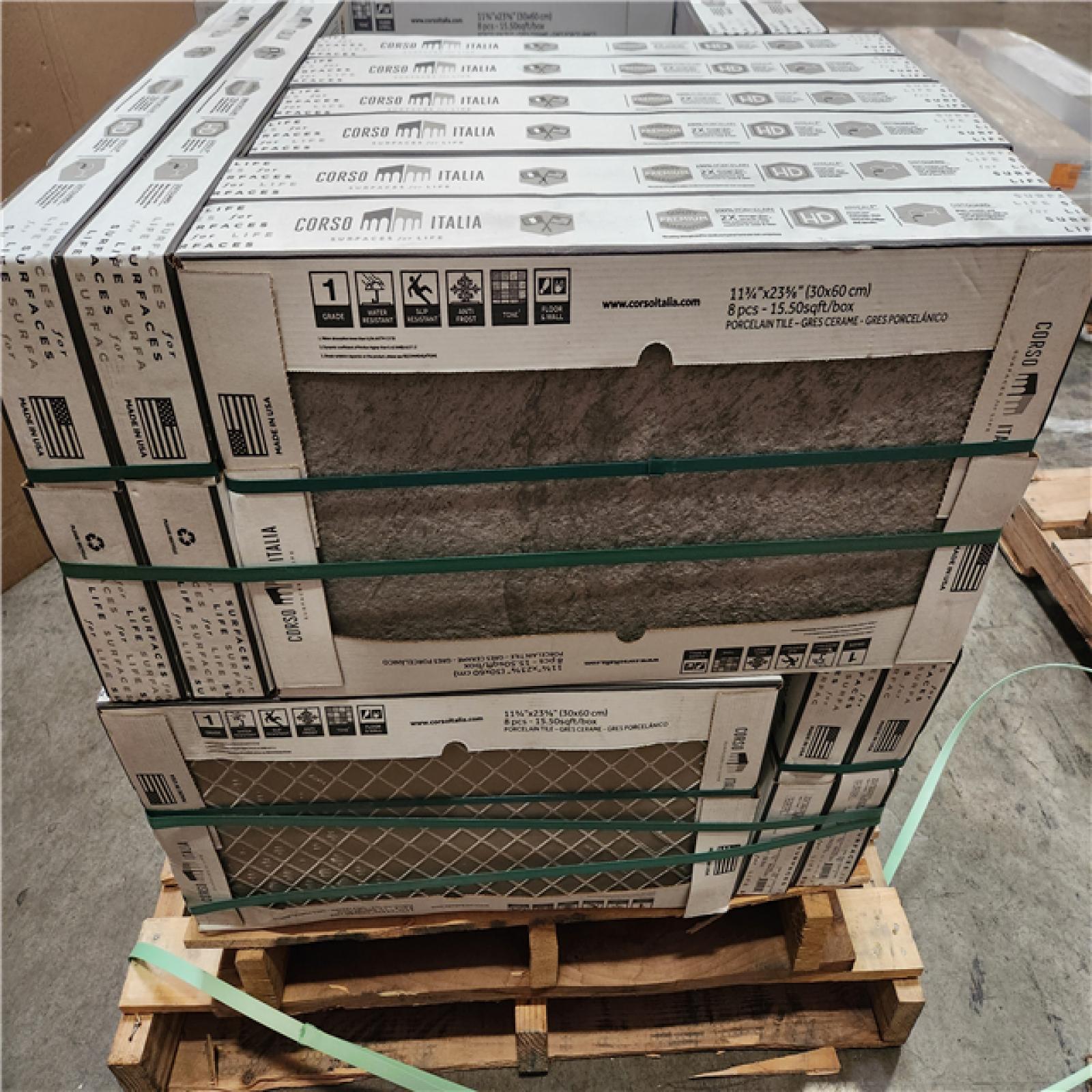 Phoenix NEW Corso Italia Alpe Graphite Matte 12 in. x 24 in. Quartzite Stone Look Porcelain Floor and Wall Tile (496 sq. ft./32 Case)