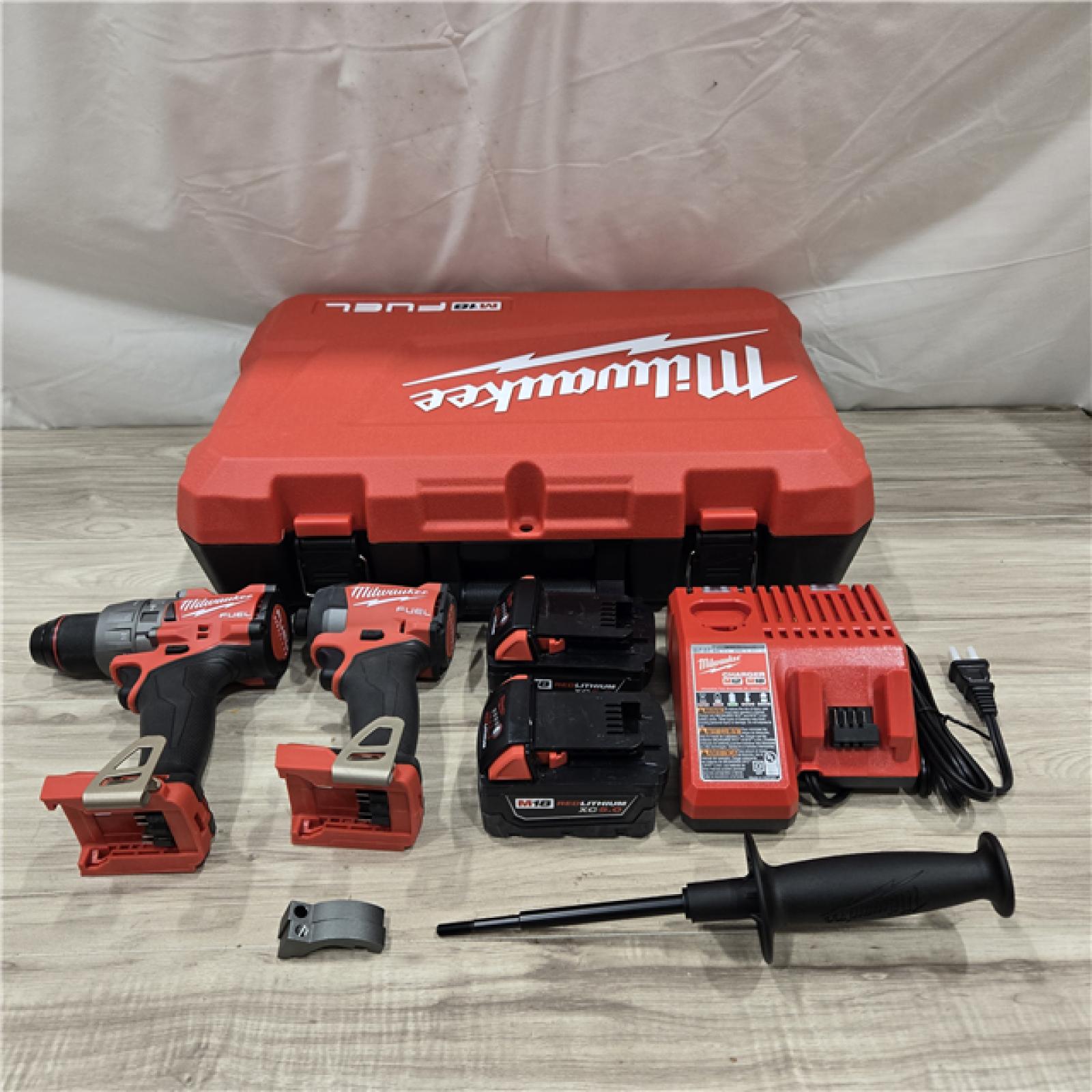 AS-IS MILWAUKEE FUEL 18V Lithium-Ion Cordless Hammer Drill and Impact Driver Combo Kit