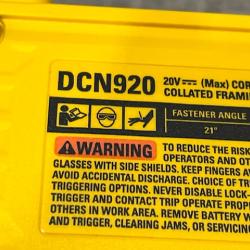 AS-IS DEWALT 20-Volt 21° Cordless Framing Nailer (Tool-Only)