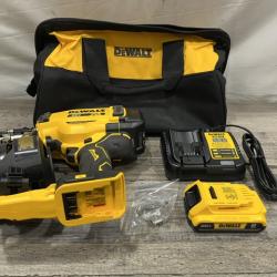 AS-IS DEWALT 20V MAX Lithium-Ion 15-Degree Electric Cordless Roofing Nailer Kit