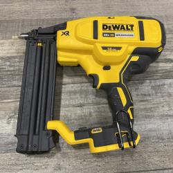 AS-IS DEWALT 20V MAX XR Lithium-Ion Electric Cordless 18-Gauge Brad Nailer (Tool Only)