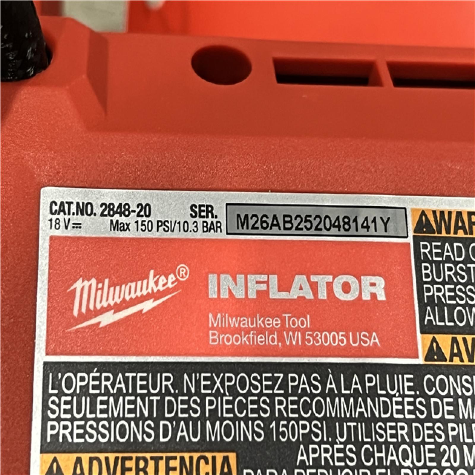 AS-IS Milwaukee 18-Volt Lithium-Ion Cordless Electric Portable Inflator (Tool-Only)