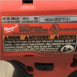 AS-IS Milwaukee  18V Lithium-Ion Brushless Cordless 1/4 in. Compact Impact Driver (Tool Only)