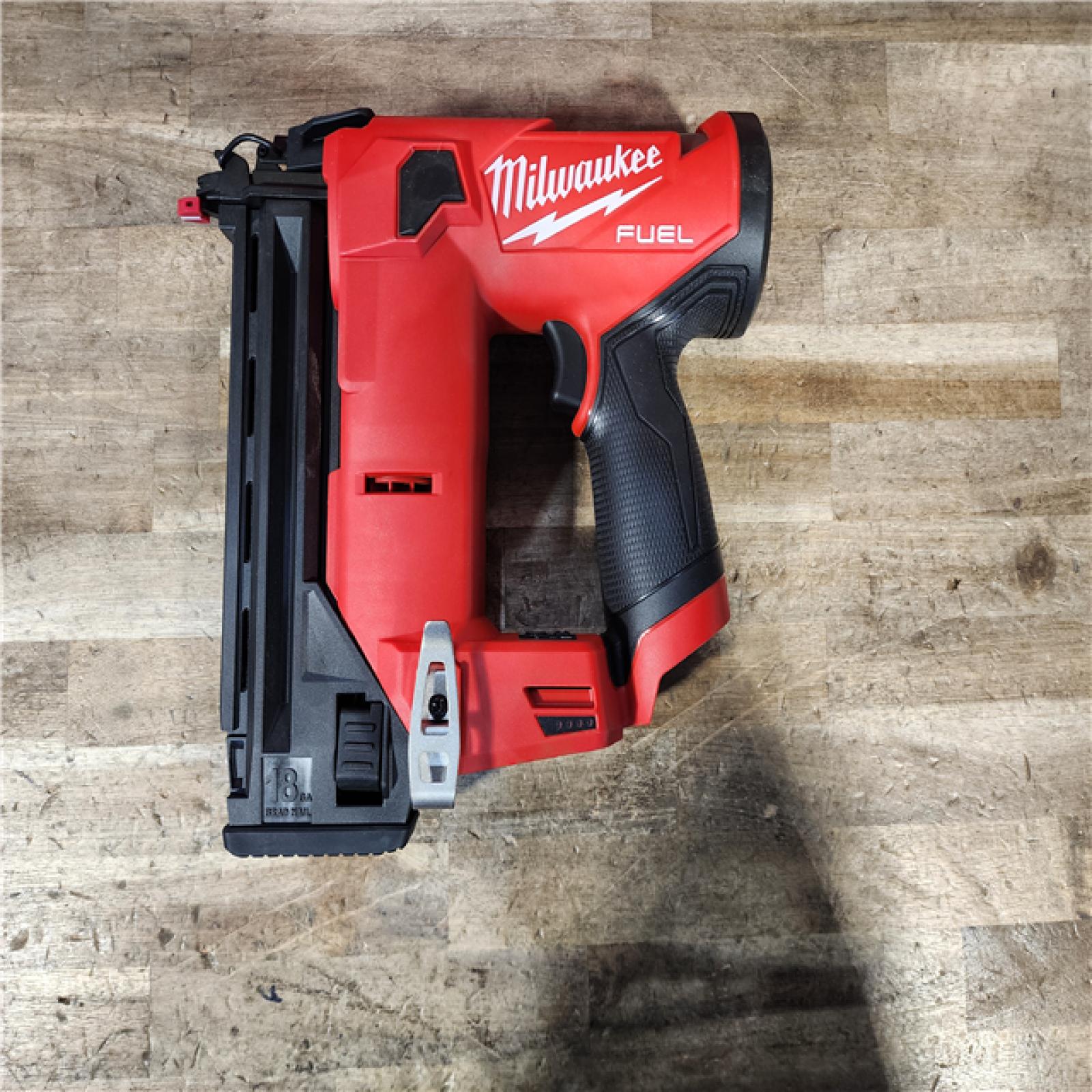 HOUSTON LOCATION - AS-IS Milwaukee FUEL 12-Volt Lithium-Ion Brushless Cordless 18-Gauge 1-1/2 in. Compact Brad Nailer (Tool Only)