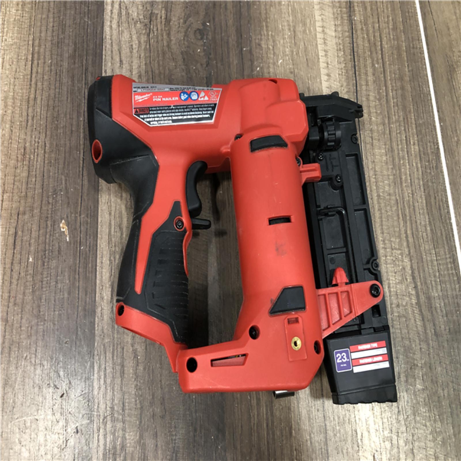 AS-IS Milwaukee 12-Volt 23-Gauge Lithium-Ion Cordless Pin Nailer (Tool-Only)