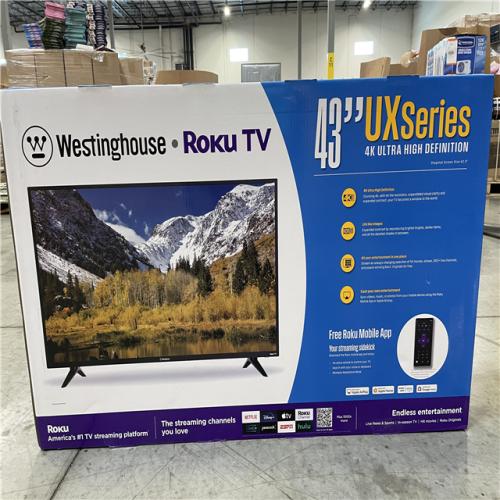 NEW! -Westinghouse - 43 4K UHD Smart Roku TV with HDR