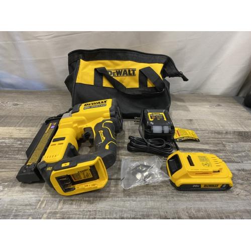 AS-IS DEWALT ATOMIC 20V MAX Lithium Ion Cordless 23 Gauge Pin Nailer Kit