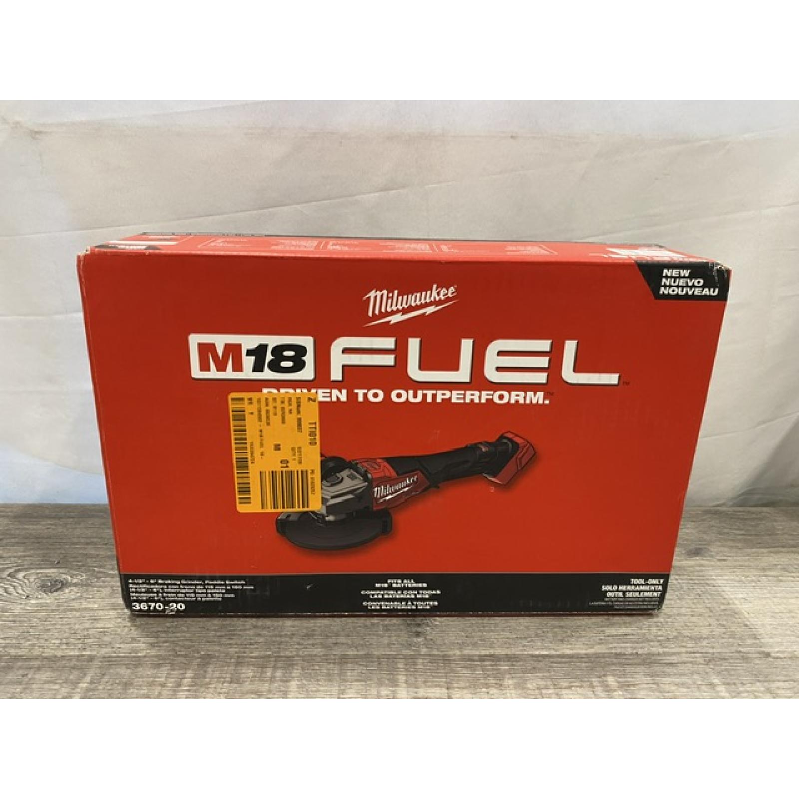 NEW - Milwaukee FUEL 18-Volt Lithium-Ion Brushless Cordless 4-1/2 in./6 in. Braking Grinder with Paddle Switch (Tool-Only)