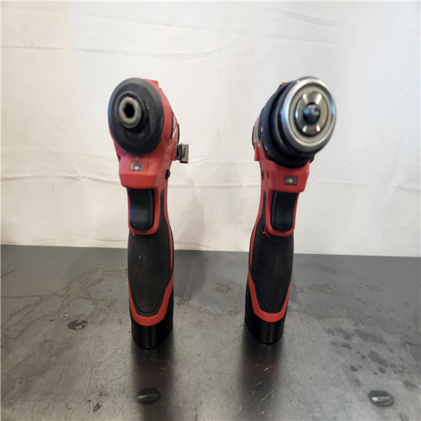 AS-IS- M12 12-Volt Lithium-Ion Brushless Cordless Subcompact Drill and Impact Driver Combo Kit W/2 Batteries and Bag (2-Tool)