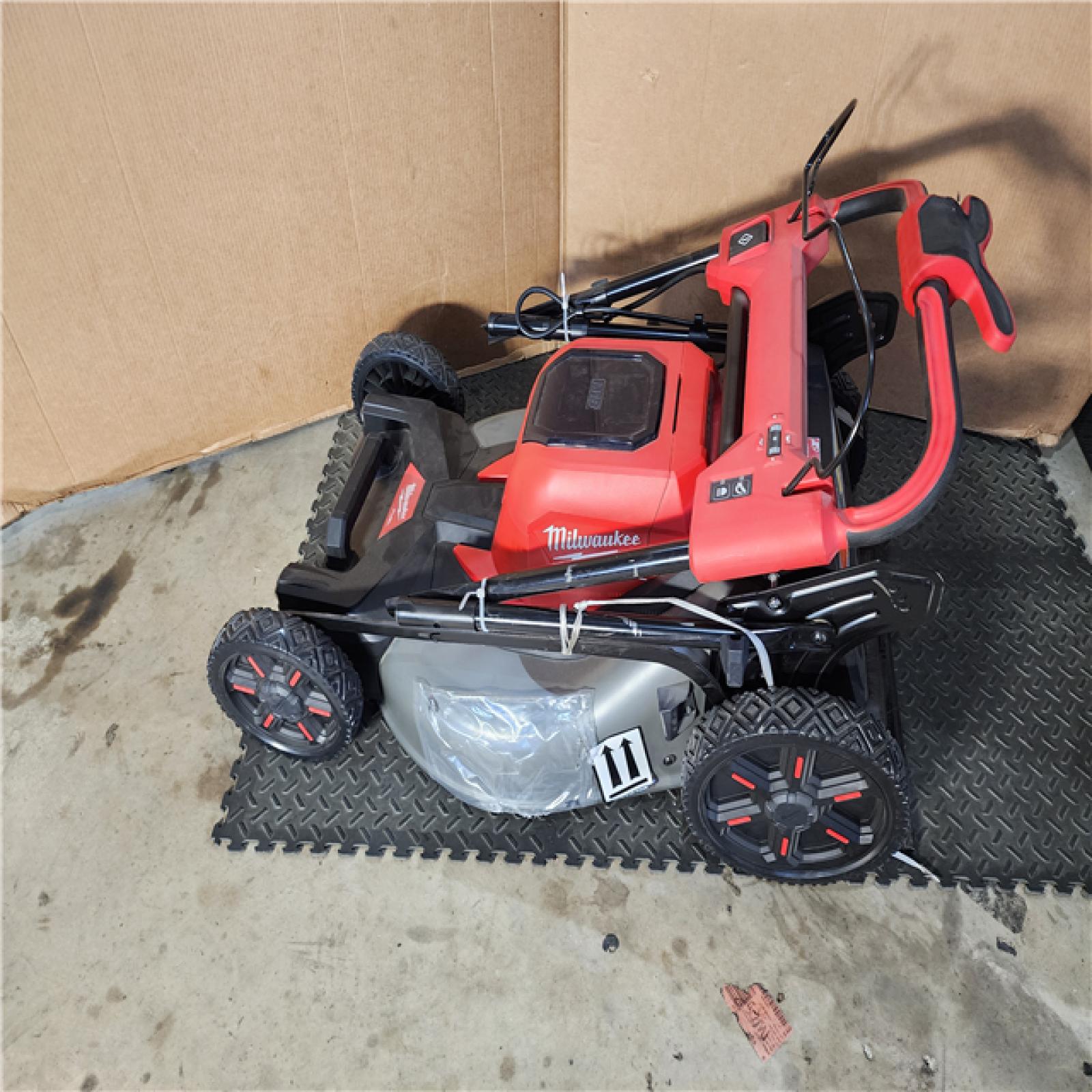 HOUSTON LOCATION - AS-IS M18 FUEL Brushless Cordless 21 in. Walk Behind Dual Battery Self-Propelled Mower W/ (2) Battery and Rapid Charger