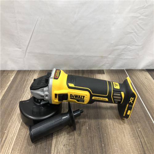 AS-IS DEWALT 20V MAX XR Cordless Brushless 4.5 in. Slide Switch Small Angle Grinder with Kickback Brake (Tool Only)