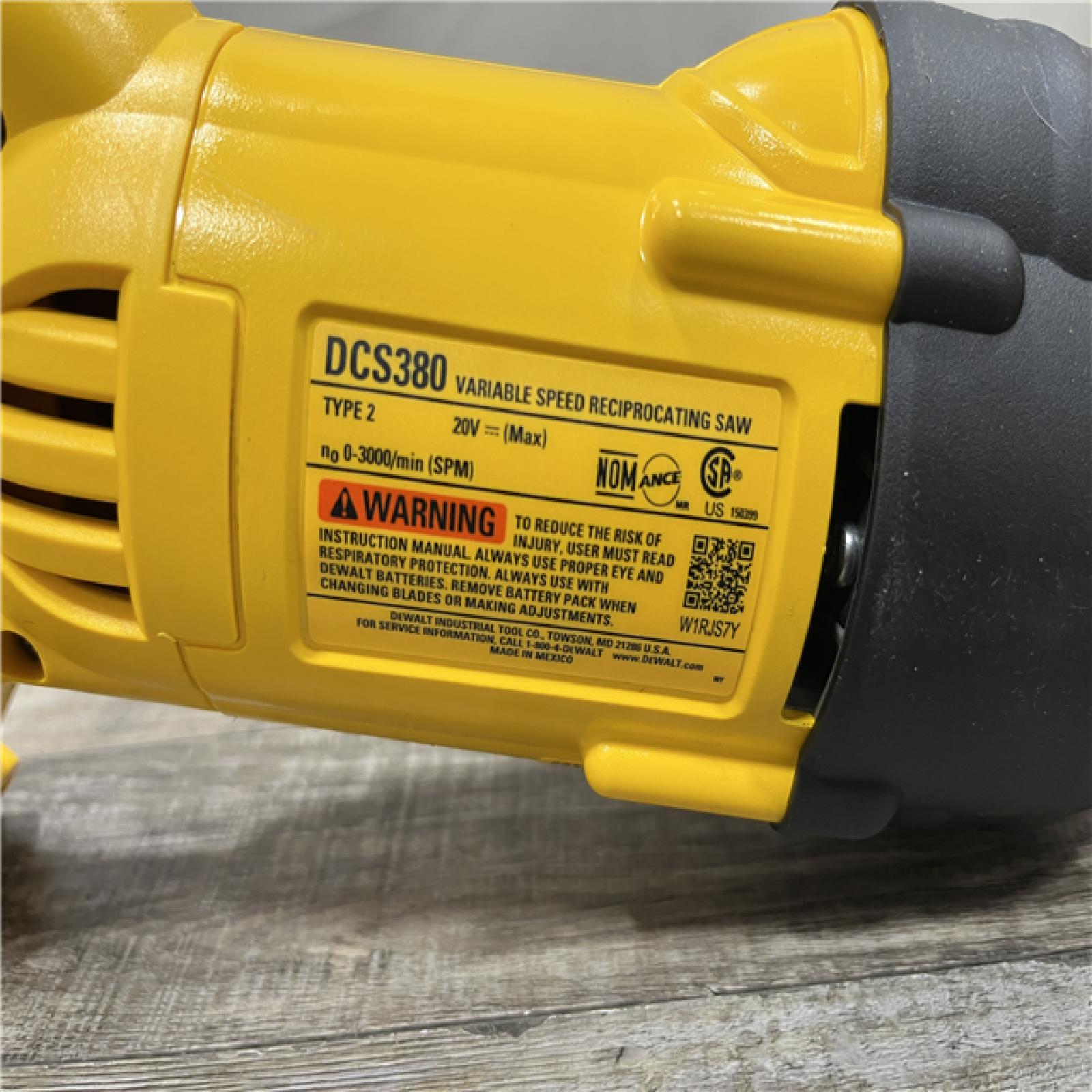 AS-IS DEWALT 20V MAX Cordless Reciprocating Saw (Tool Only)