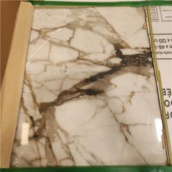 Phoenix NEW Daltile Wenrose Calacatta Topaz 24 in. x 48 in. Polished Porcelain Marble Look Floor and Wall Tile (341 sq. ft./22case)