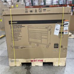 DALLAS LOCATION- Husky Modular Tool Storage 62 in. W X 24 in. D Heavy Duty Matte Black Mobile Workbench Cabinet with Stainless Steel Top