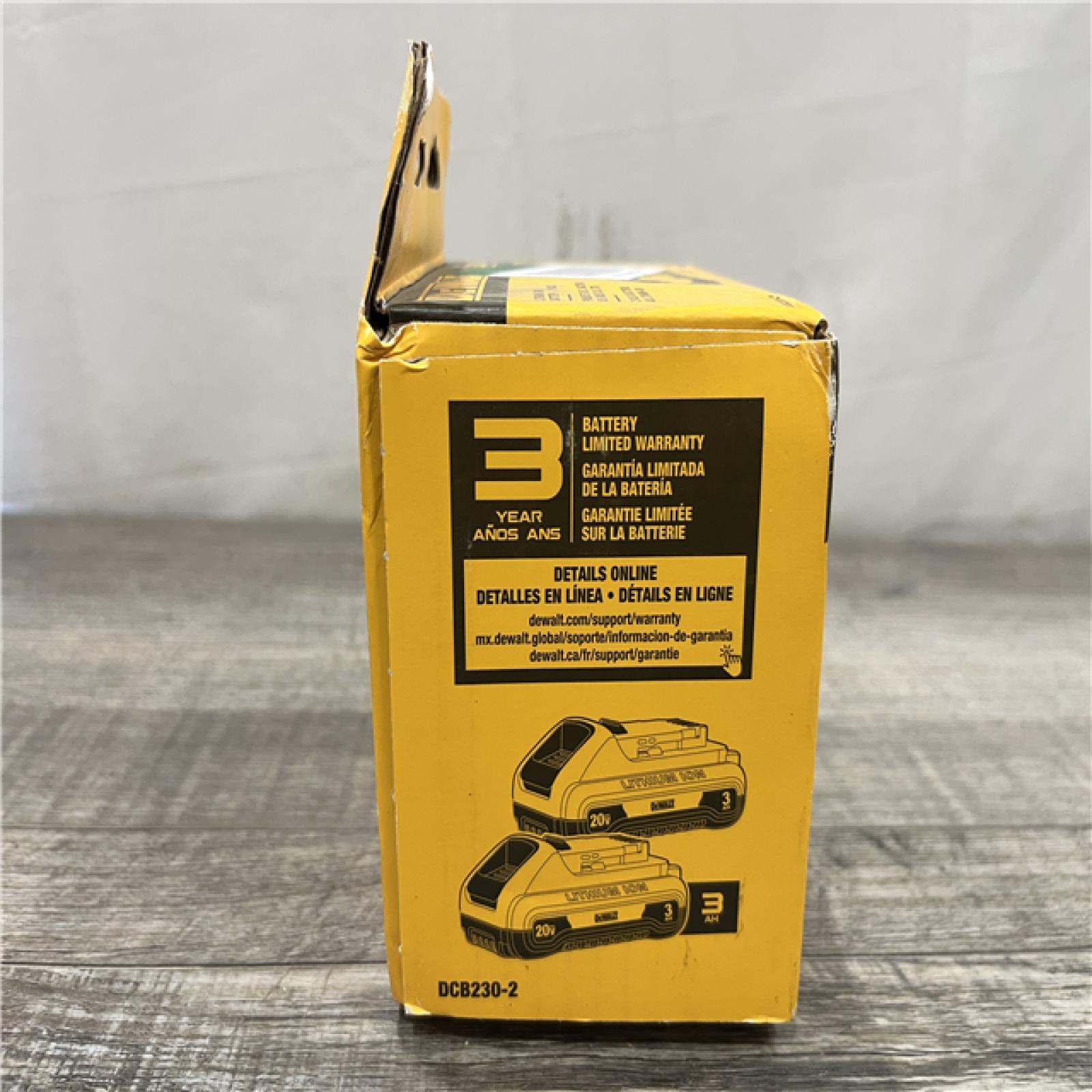 NEW! DEWALT 20V MAX Compact Lithium-Ion 3.0Ah Battery Pack (2 Pack)