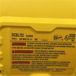 AS-IS DEWALT 20V MAX* XR Brushless Cordless Handheld Blower Kit