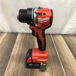 AS-IS Milwaukee 18V Lithium-Ion Brushless Cordless 1/2 in. Compact Drill/Driver Kit