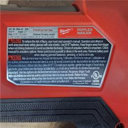 HOUSTON LOCATION - AS-IS Milwaukee FUEL 18-Volt Brushless Lithium-Ion Cordless 21-Degree Duplex Nailer (Tool Only)