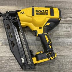 AS-IS DEWALT 20V MAX XR 16-Gauge Electric Cordless Angled Finishing Nailer Kit