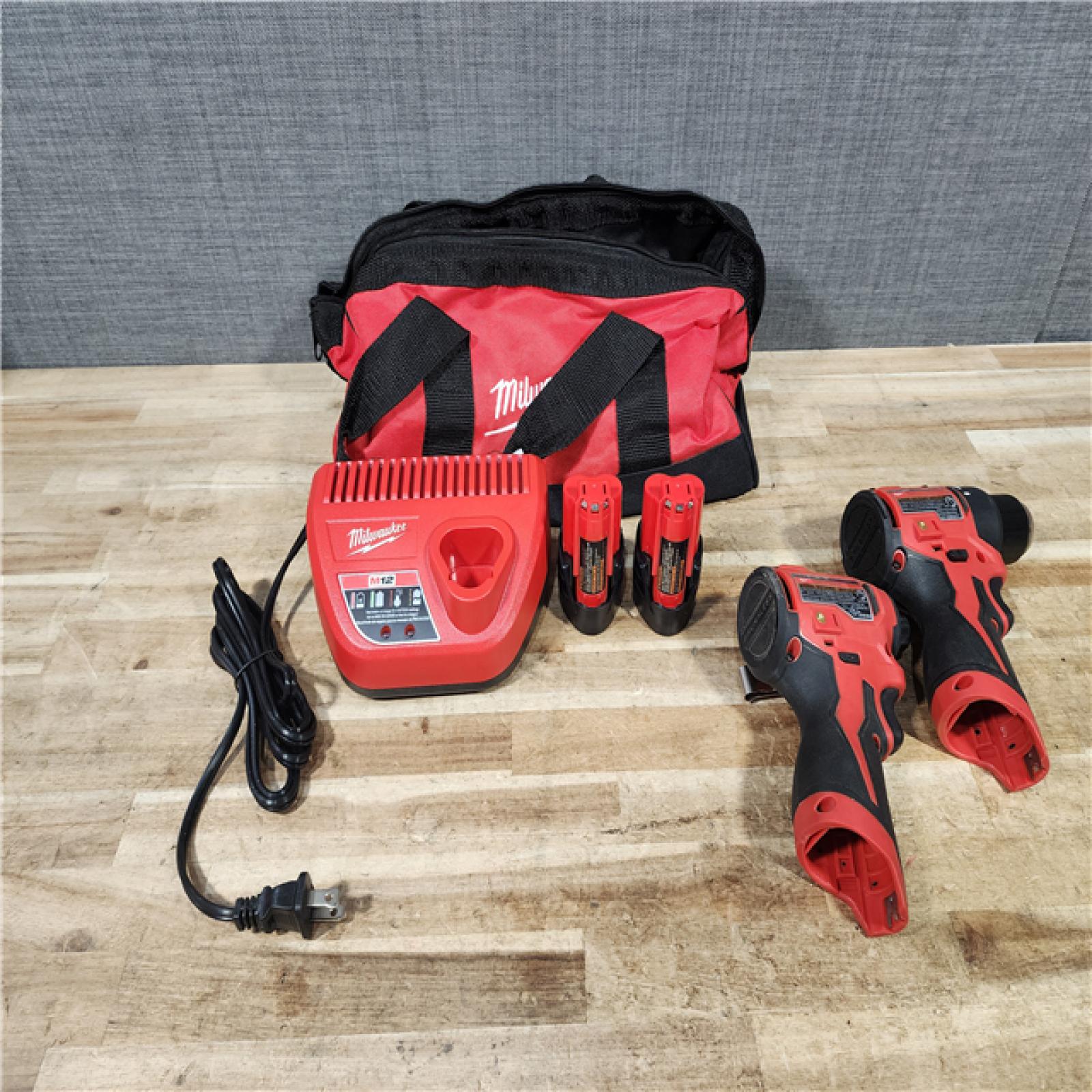 HOUSTON LOCATION - AS - IS Milwaukee 12-Volt Lithium-Ion Brushless Cordless Subcompact Drill and Impact Driver Combo Kit