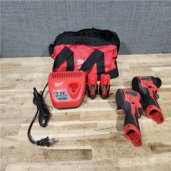 HOUSTON LOCATION - AS - IS Milwaukee 12-Volt Lithium-Ion Brushless Cordless Subcompact Drill and Impact Driver Combo Kit