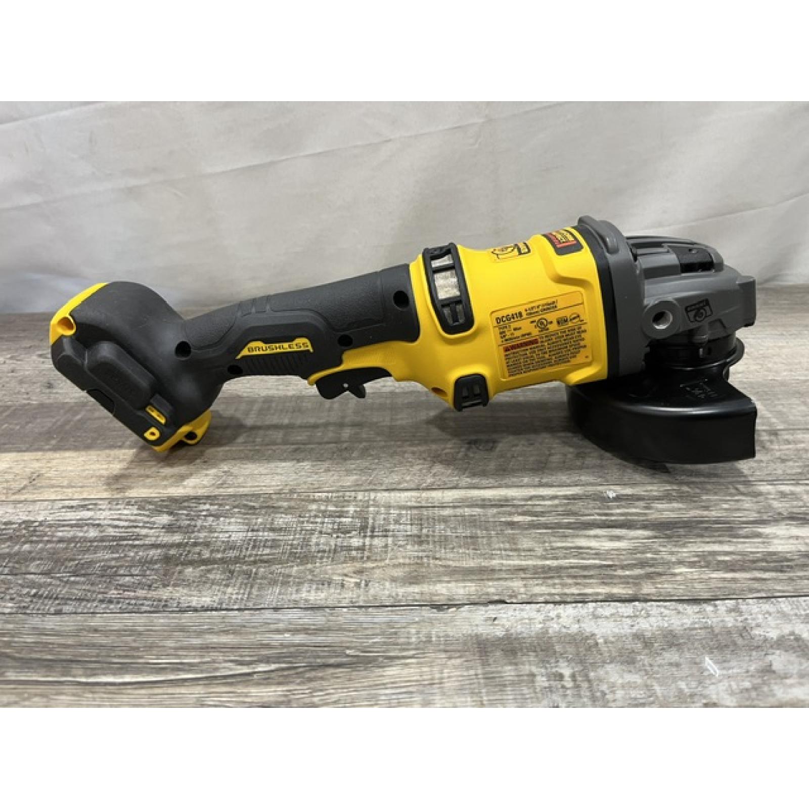 AS-IS DEWALT FLEXVOLT 60V MAX Cordless Brushless 4.5 in. to 6 in. Small Angle Grinder with Kickback Brake (Tool Only)