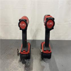 AS-IS- MILWAUKEE FUEL 18V Lithium-Ion Brushless Cordless Hammer Drill and Impact Driver Combo Kit