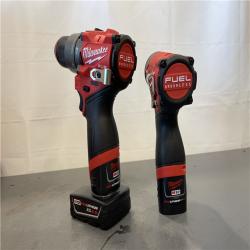 AS-IS - Milwaukee 12V Brushless Hammer Drill and Impact Driver Combo Kit