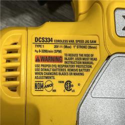 AS-IS DEWALT 20V MAX XR Cordless Brushless Jigsaw (Tool Only)