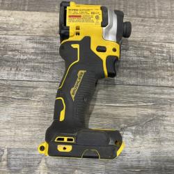AS-IS DEWALT ATOMIC 20V MAX Lithium-Ion Cordless 1/4 in. Brushless Impact Driver Kit