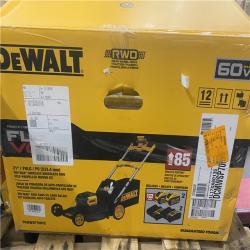 As-Is- FLEXVOLT 2x60V MAX 21 in. Cordless Battery Powered Self Propelled Lawn Mower Kit with  12.0 Ah Batteries and Chargers