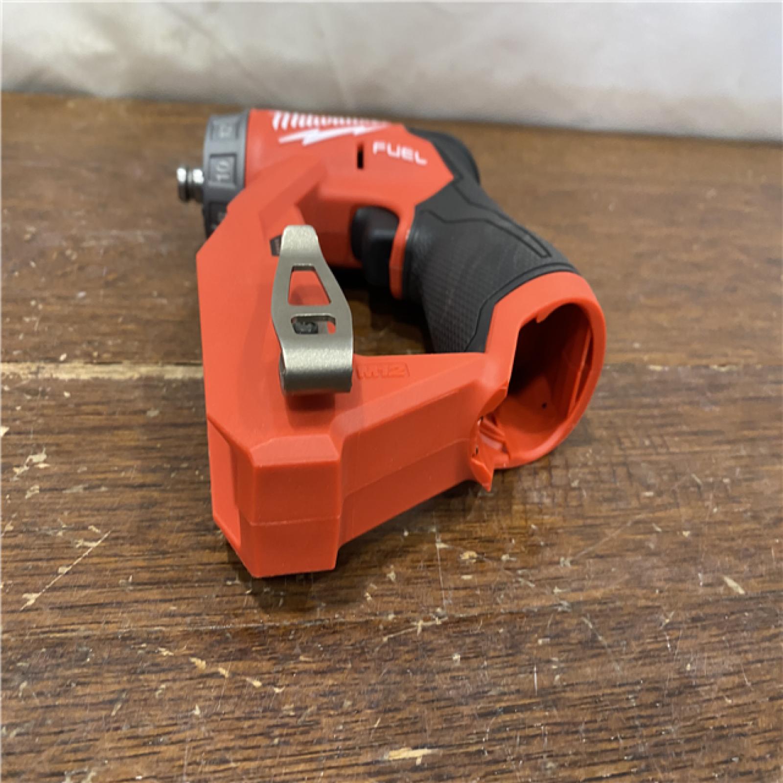 AS-IS Milwaukee M12 FUEL 12V Lithium-Ion Brushless Cordless 4-in-1 Installation 3/8 in. Drill Driver Kit with 4-Tool Heads