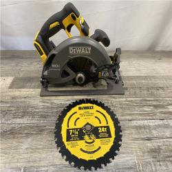 AS-IS DEWALT FLEXVOLT 60V MAX Cordless Brushless 7-1/4 in. Circular Saw with Brake (Tool Only)