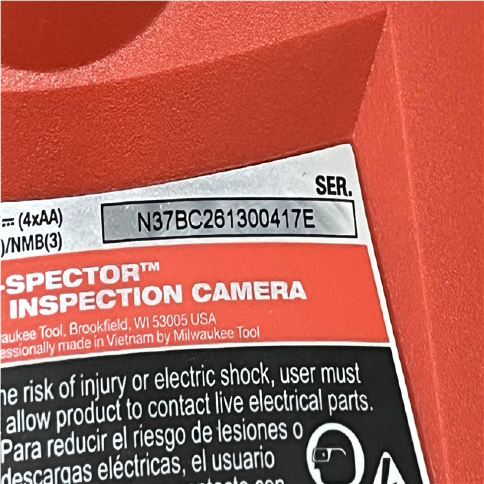 AS-IS Milwaukee M- Spector 4 ft. Inspection Sewer Camera Scope