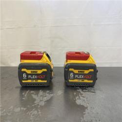 AS-IS- DEWALT FLEXVOLT 20V/60V MAX Lithium-Ion 6.0Ah Battery Pack (2 Pack)