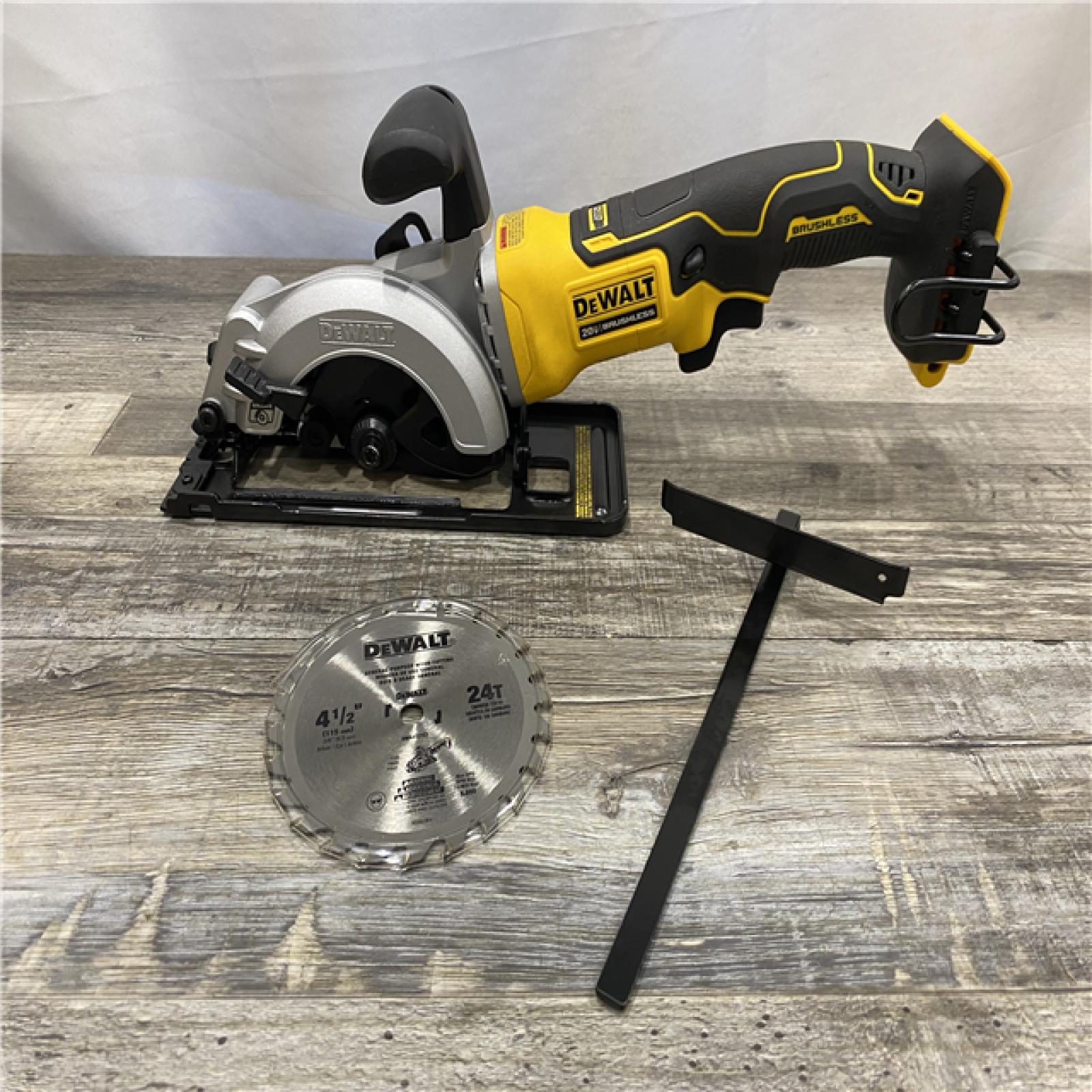 AS-IS DEWALT ATOMIC 20V MAX Cordless Brushless 4-1/2 in. Circular Saw (Tool Only)