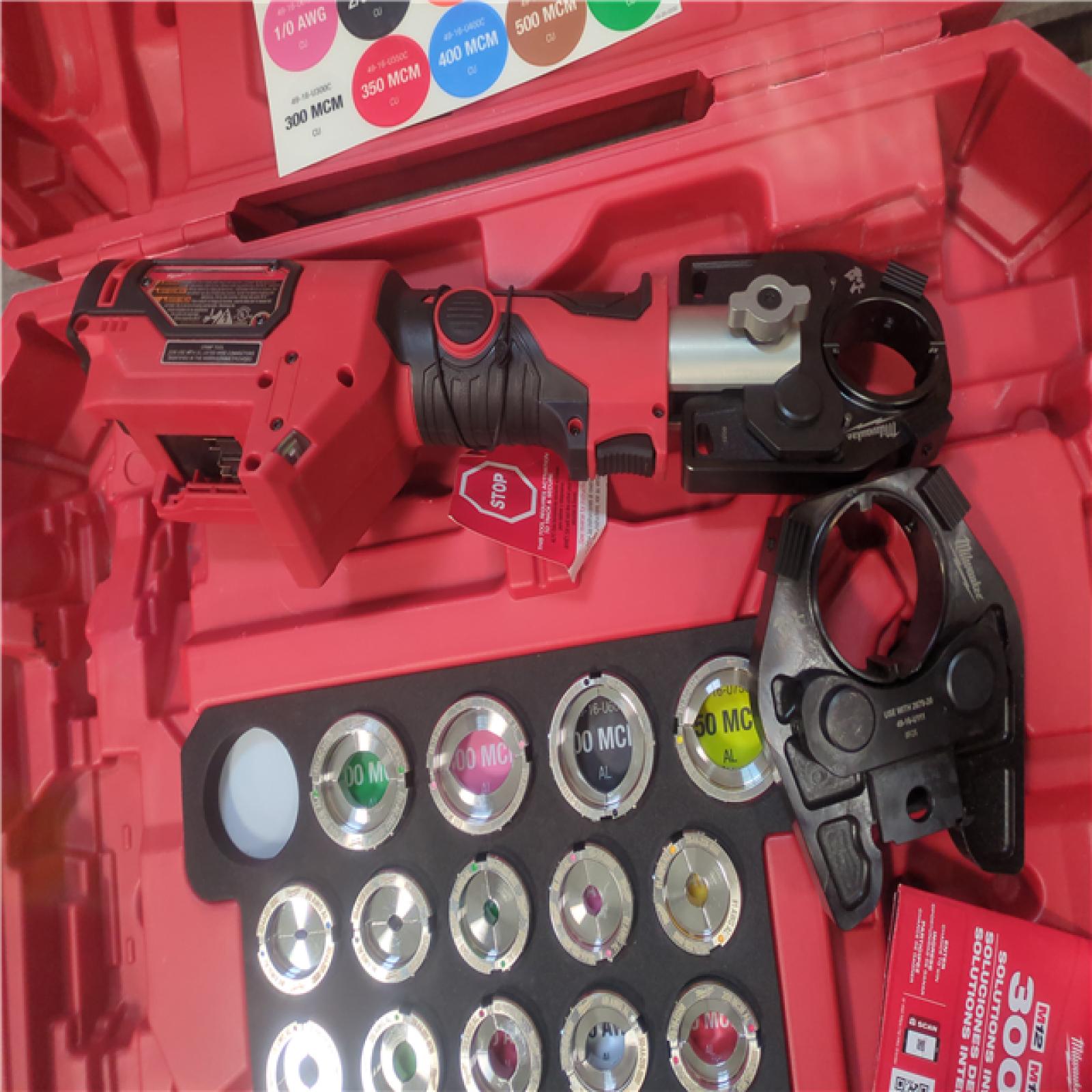 CALIFORNIA AS-IS MILWAUKEE FORCELOGIC M18 600 MCM CRIMPER KIT