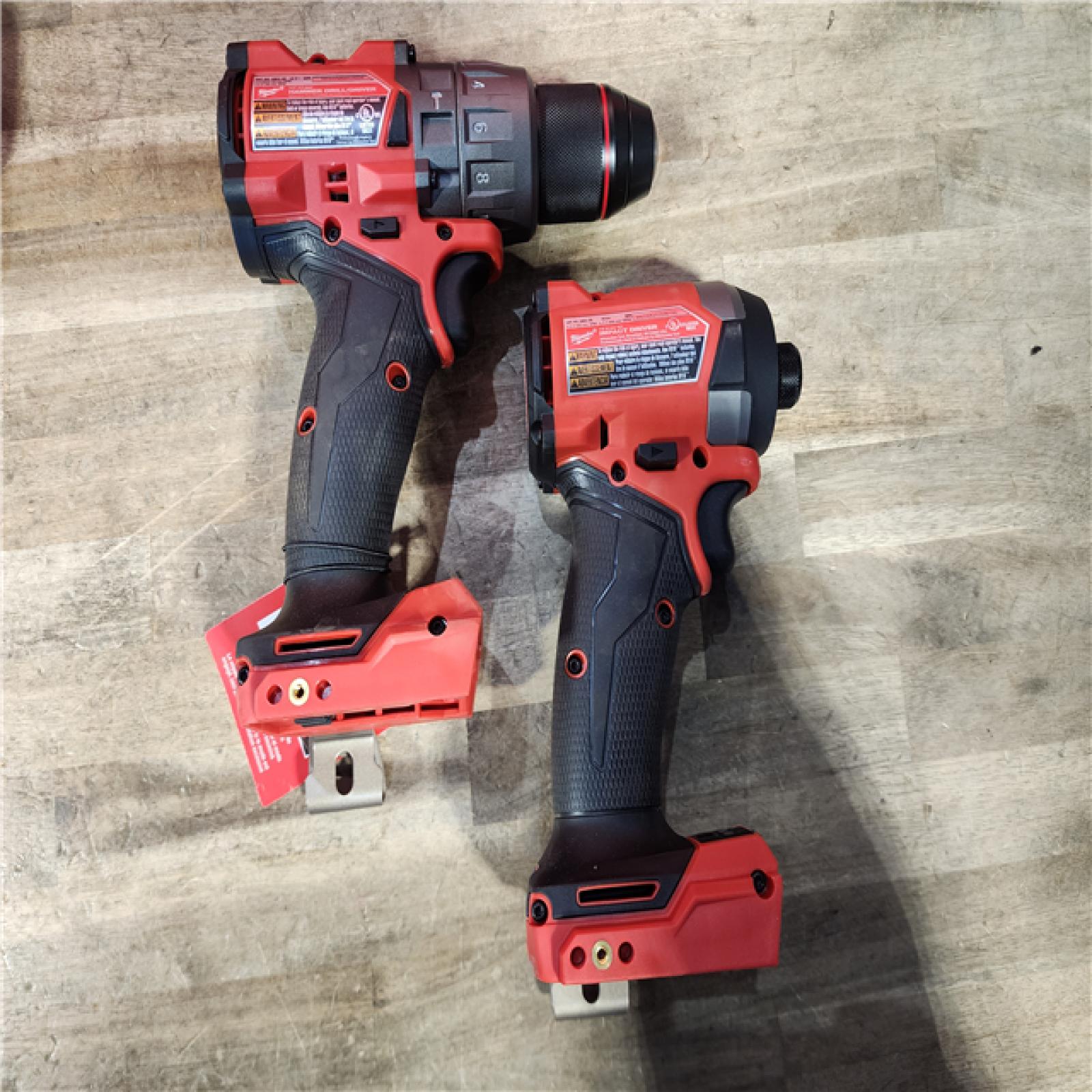 HOUSTON LOCATION - AS-IS Milwaukee FUEL 18V Lithium-Ion Brushless Cordless Hammer Drill and Impact Driver Combo Kit