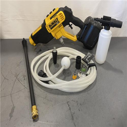 AS-IS - Dewalt 20V MAX 550 PSI 1.0 GPM Cold Water Cordless Battery Power Cleaner with 4 Nozzles