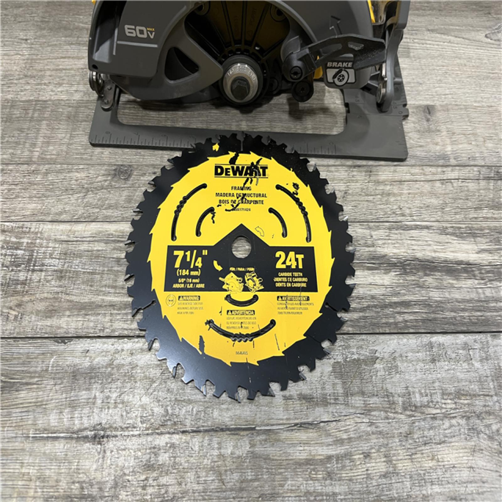 AS-IS DEWALT FLEXVOLT 60V MAX Cordless Brushless 7-1/4 in. Circular Saw with Brake (Tool Only)