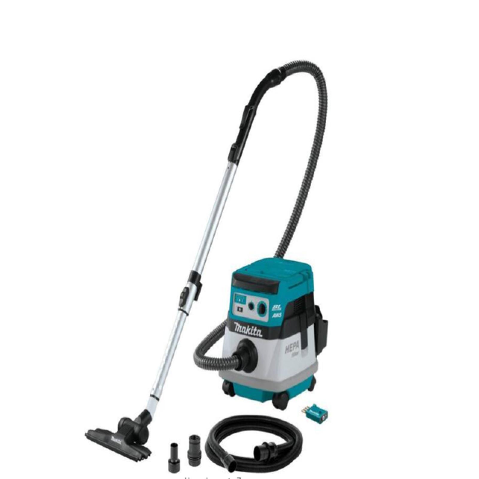 NEW! - MAKITA 18V X2 LXT (36V) Brushless Cordless 2.1 Gal. HEPA Filter Dry Dust Extractor/Vacuum  with AWS Tool Only