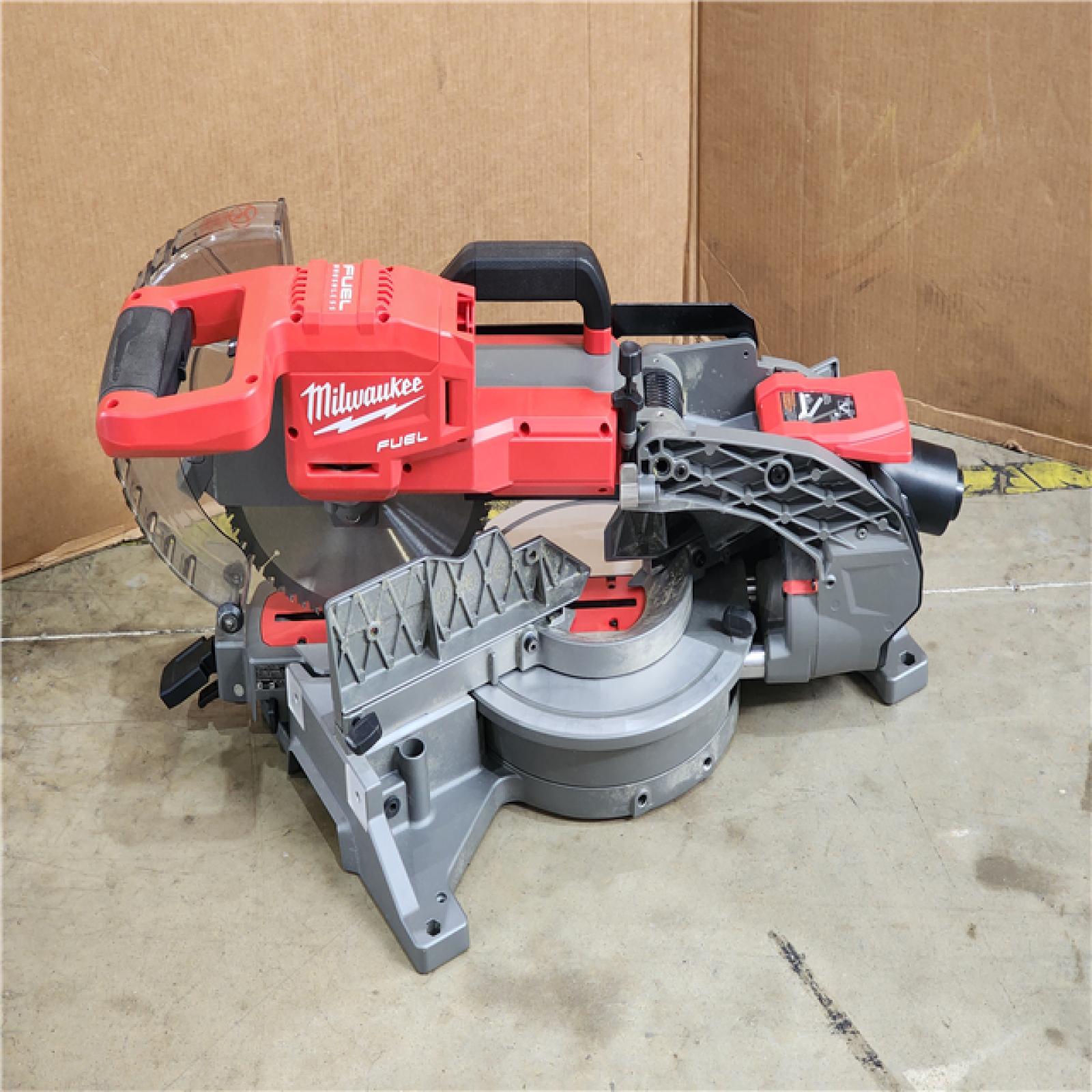 HOUSTON LOCATION - AS-IS M18 FUEL 18V 10 in. Lithium-Ion Brushless Cordless Dual Bevel Sliding Compound Miter Saw Kit with One 8.0 Ah Battery