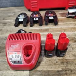 HOUSTON LOCATION - AS-IS M12 12-Volt Lithium-Ion Force Logic Cordless Press Tool Kit (3 Jaws Included) with Two 1.5 Ah Battery and Hard Case
